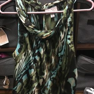 Silky sleeveless top